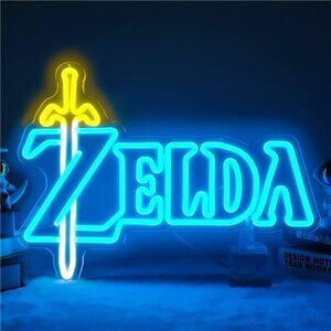 Zelda LED Neon Light Game Sign Room Decor Nintendo Classic Retro NES Sword NEW